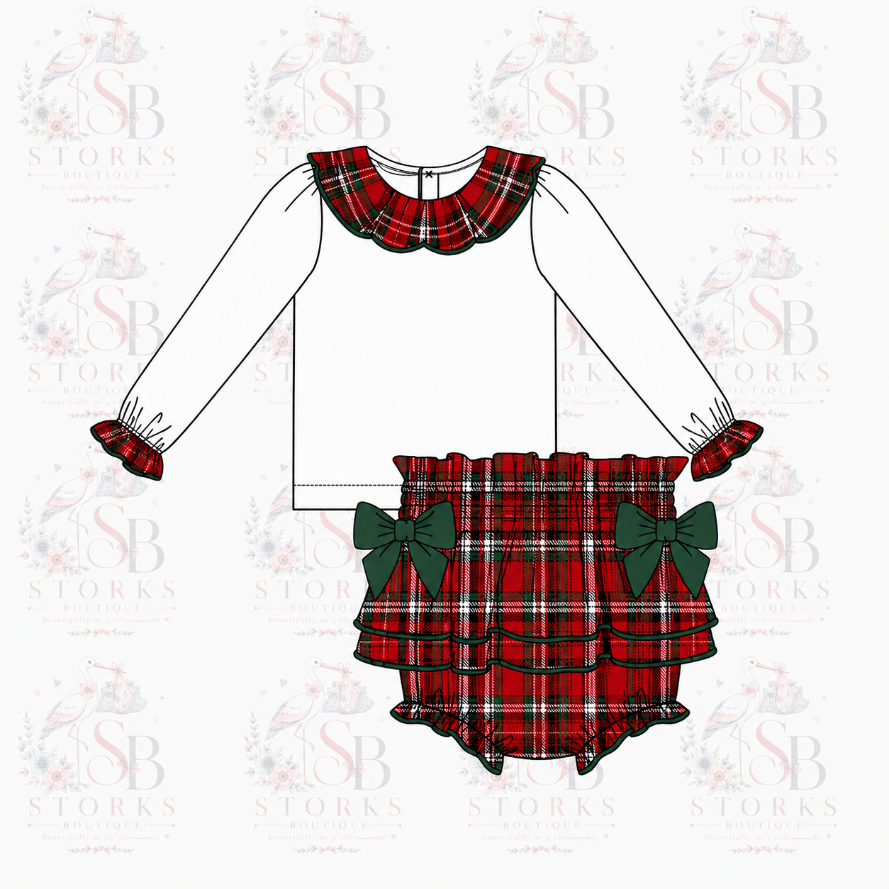 Tartan Christmas jam pant