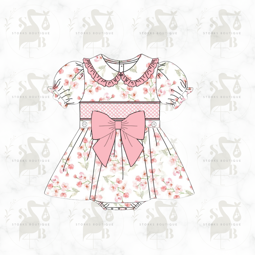 Blossom Smocked Skirt Romper