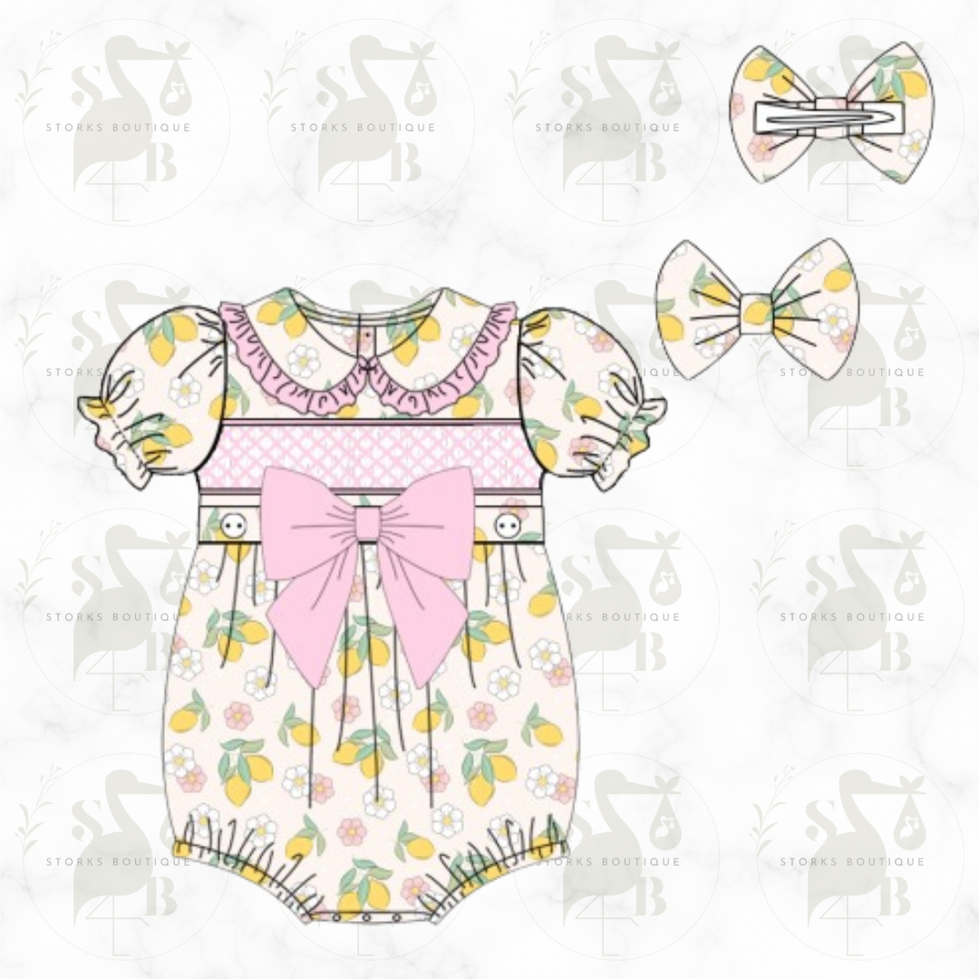 Loving Lemons Smocked Romper