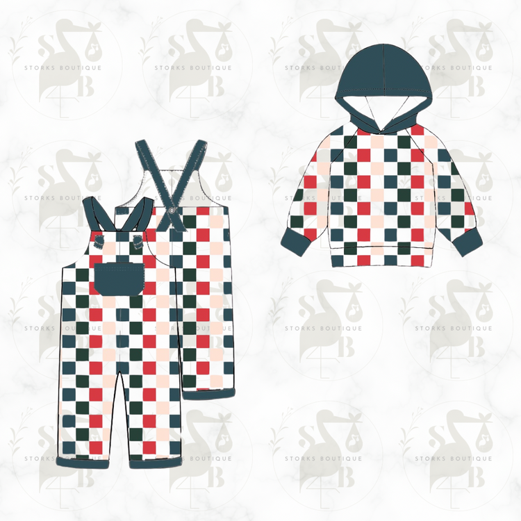 Festive checkered