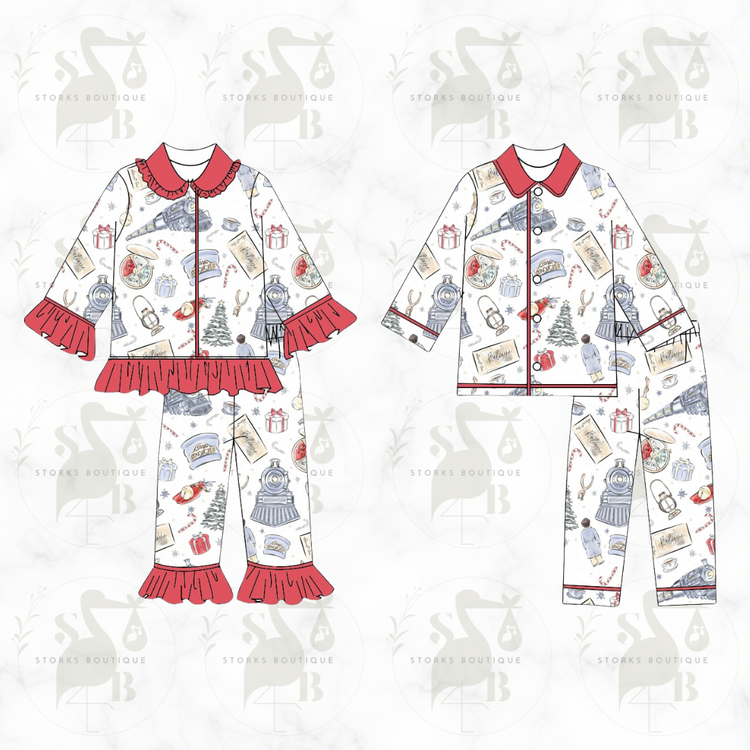 All aboard adults Pjs