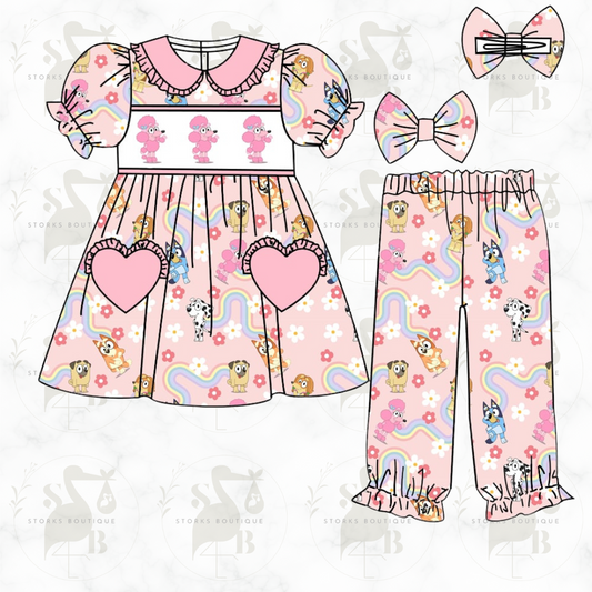 Pink Bluey pjs