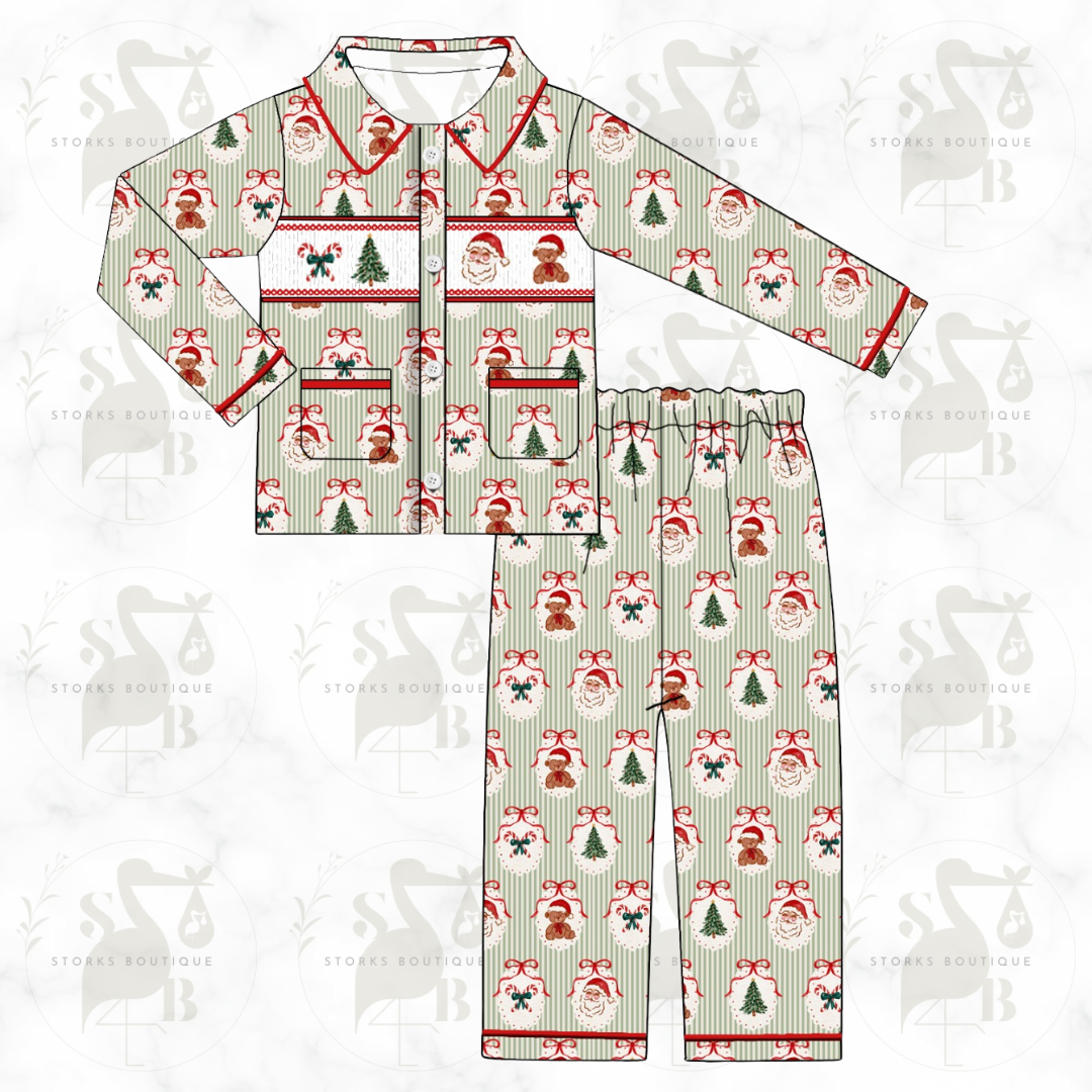 Magical Christmas smocked pjs