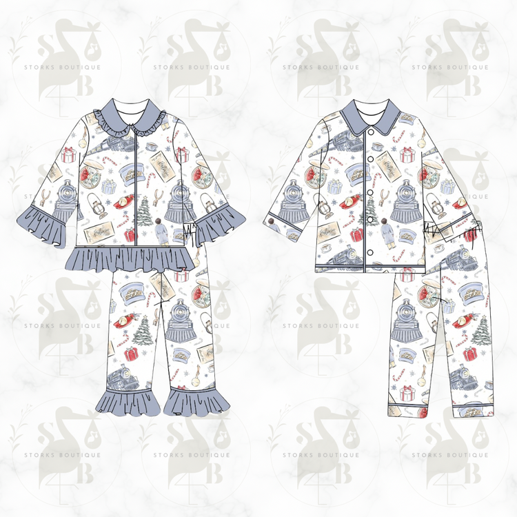 All aboard adults Pjs