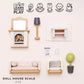 Living room dolls house accessories