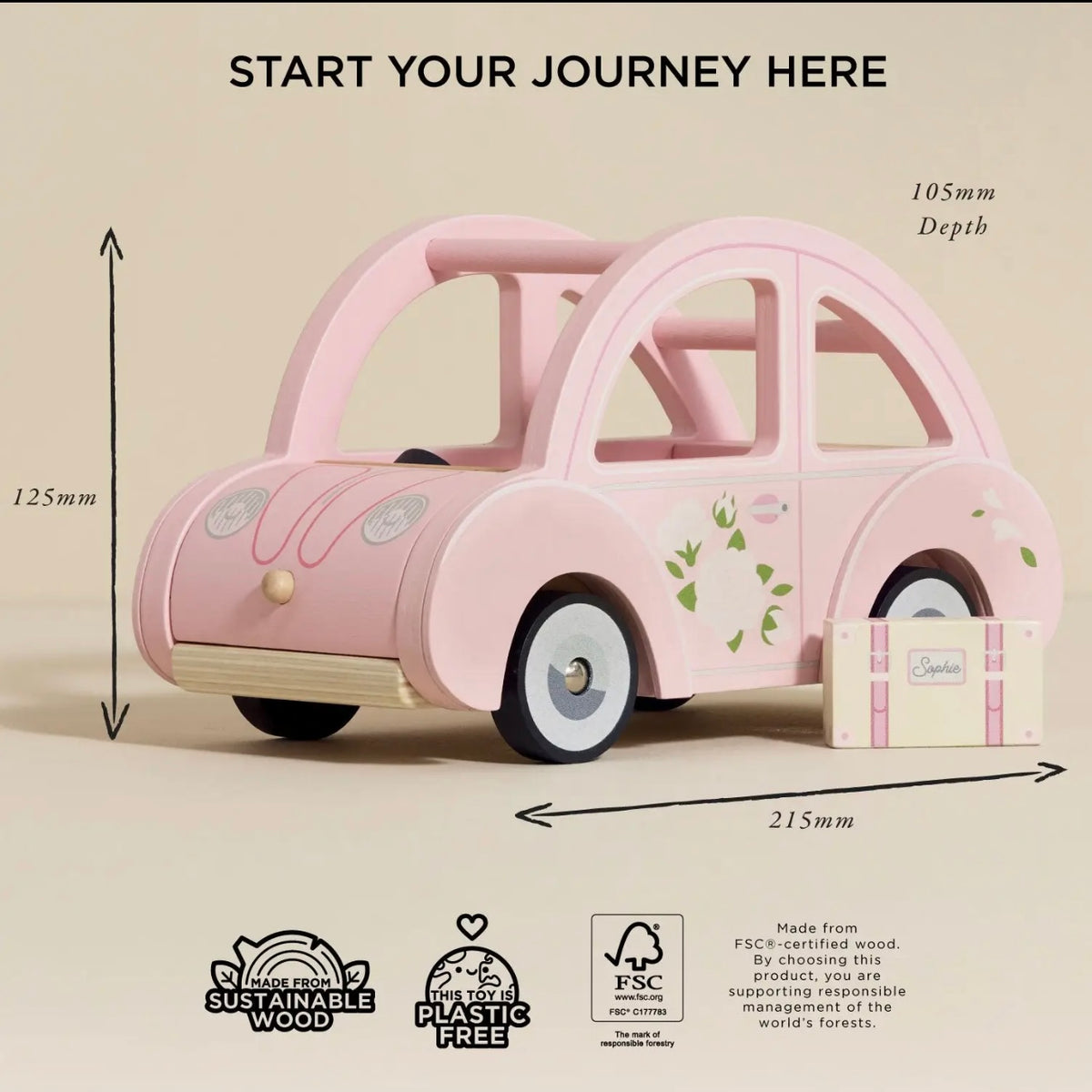 Sophie’s dolls house toy car