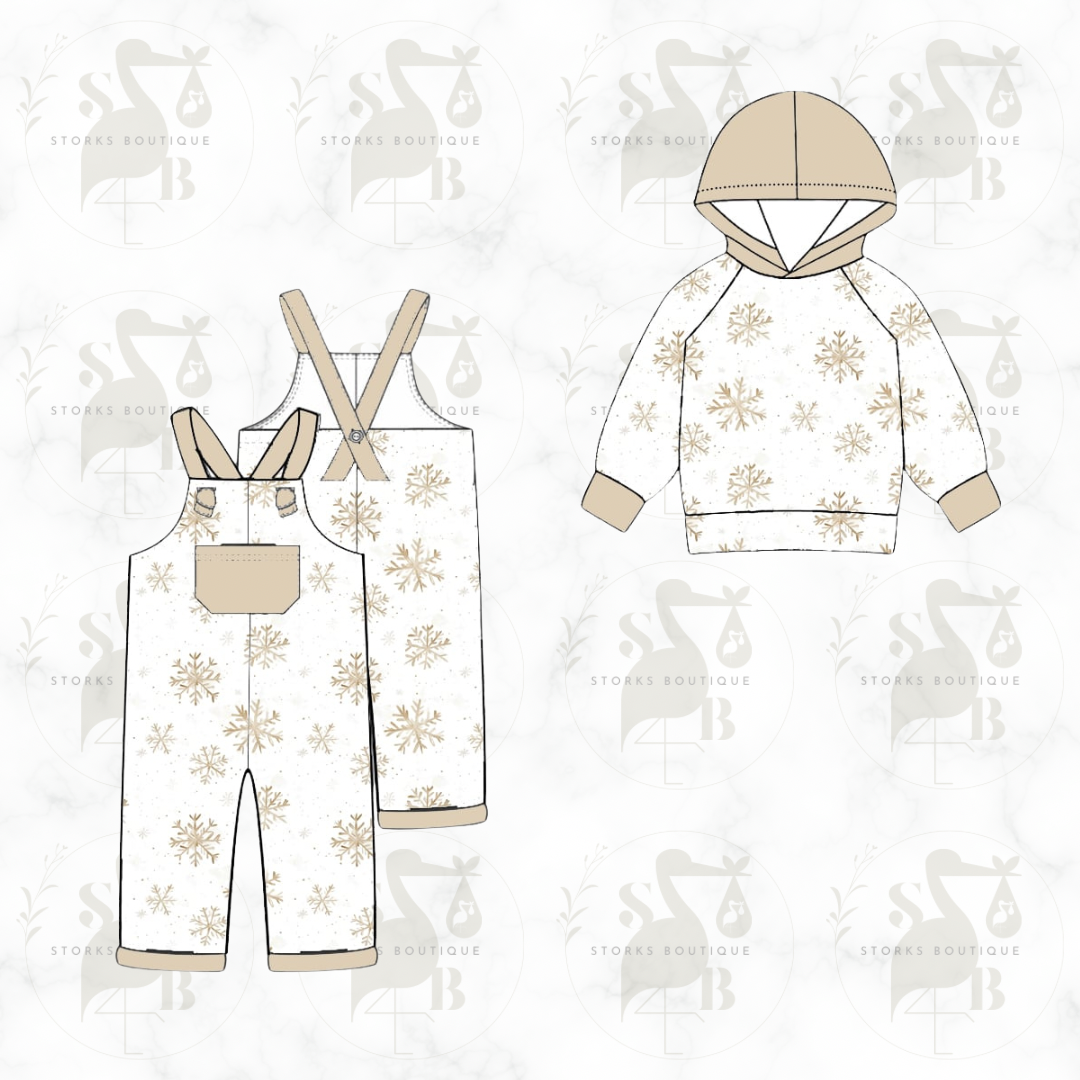 Golden snowflakes