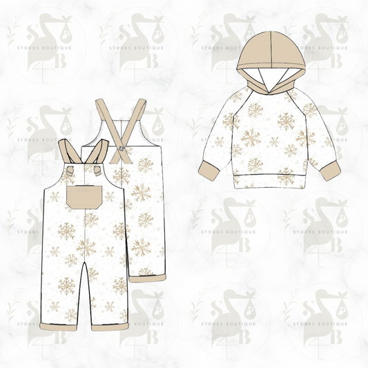 Golden snowflakes