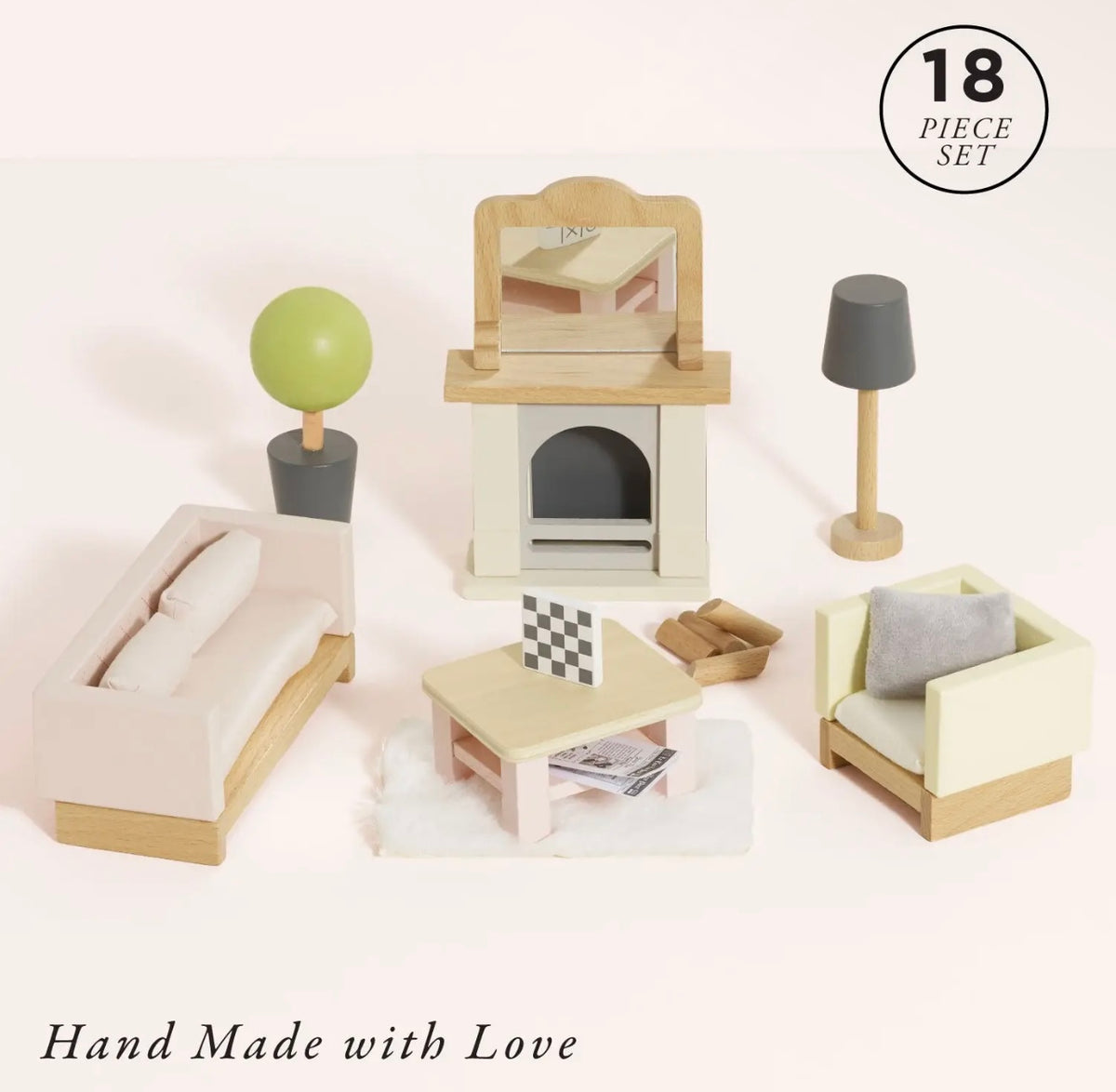 Living room dolls house accessories
