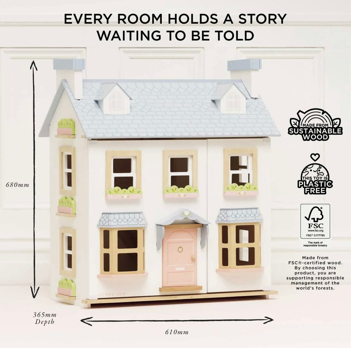 Mayberry Manor Wooden Dolls house