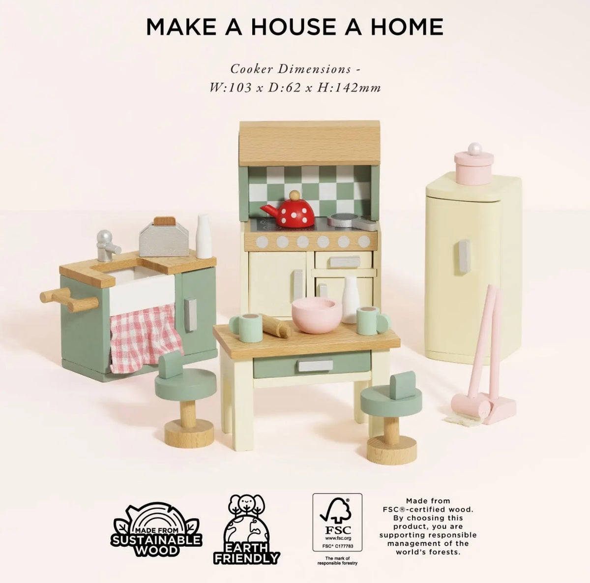 Kitchen dolls house accessories