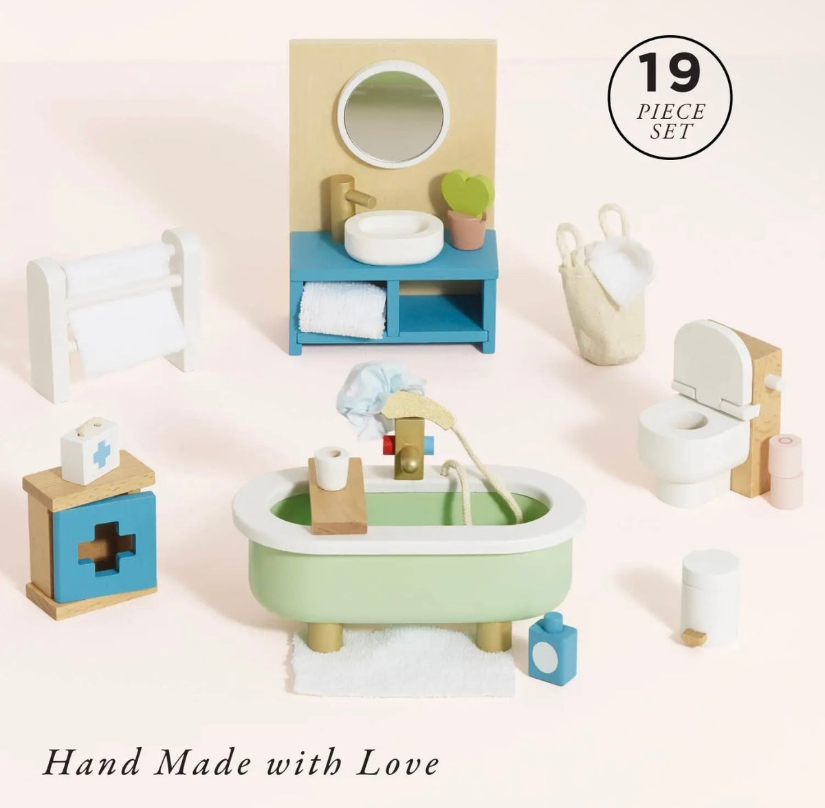 Bath room dolls house accessories
