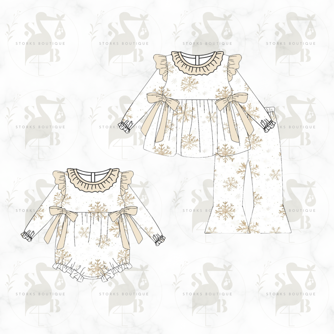 Golden snowflakes