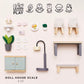 Dining room dolls house accessories